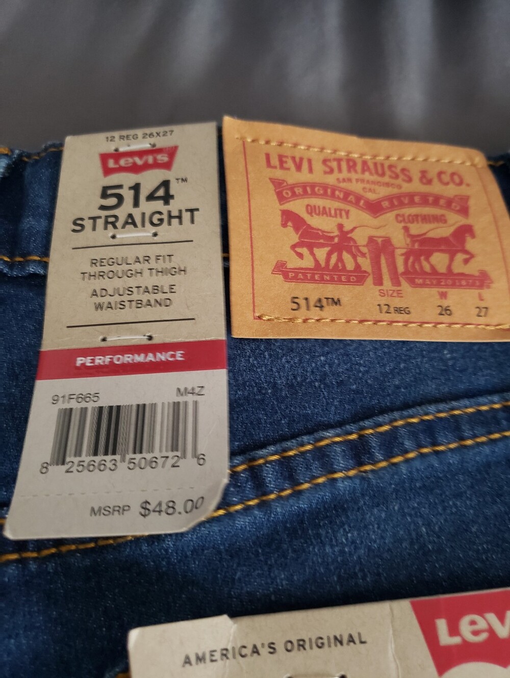 Levis Performance 514 Straight Jeans - Picture 11 of 11